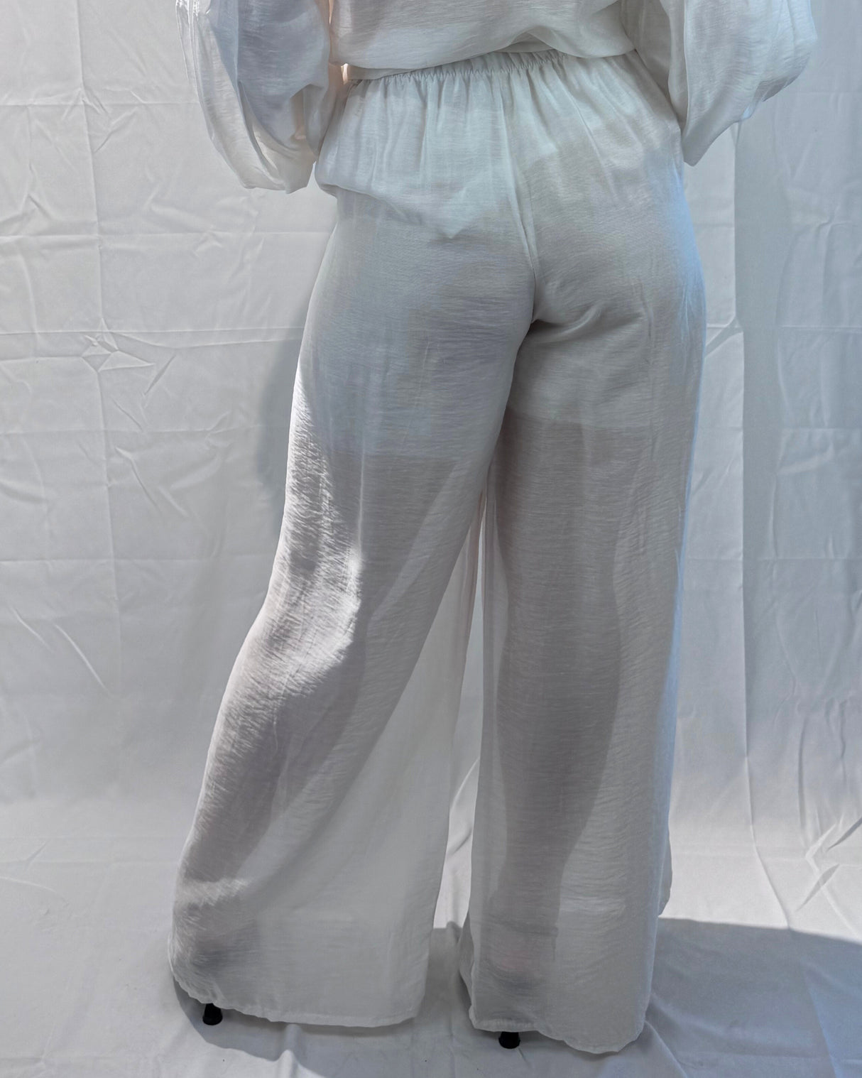 TROUSERS WITH LINEN-TENCEL MIXED SASH