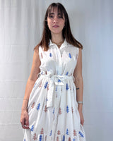 SLEEVELESS EMBROIDERED DRESS