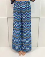 EMBROIDERED STRIPED TROUSERS