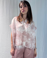 LINEN-TENCEL MIX PRINTED BLOUSE