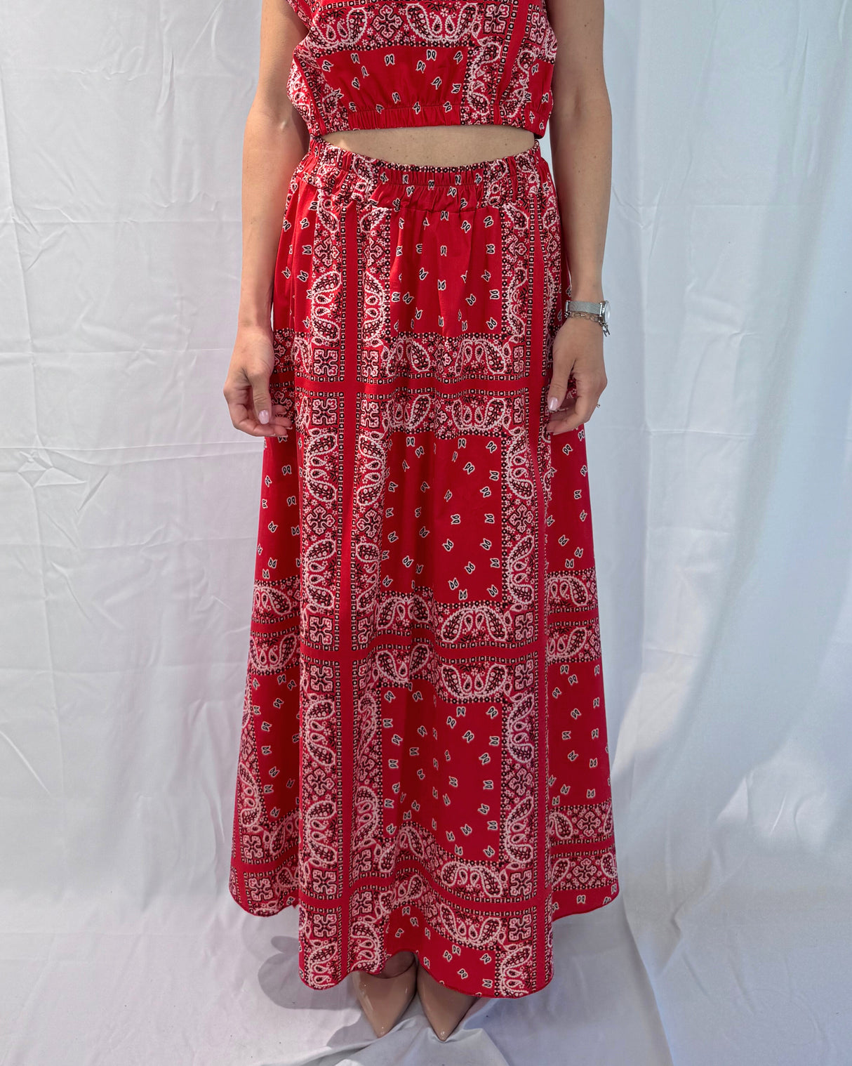 BANDANA PRINT SKIRT