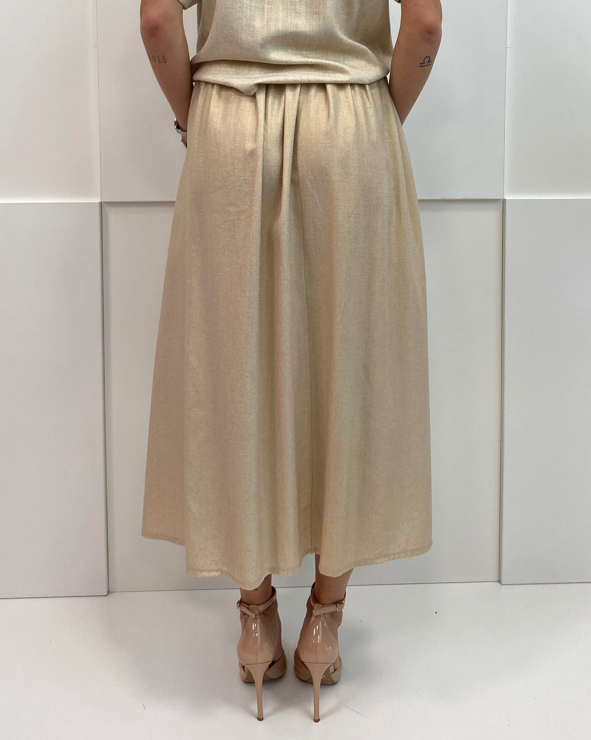 LONG GOLD SKIRT