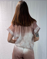 LINEN-TENCEL MIX PRINTED BLOUSE