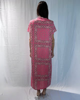 SHORT SLEEVE DRESS WITH BANDANA PRINT