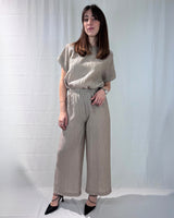 LYOCEL PANTS EMBOSSED FABRIC