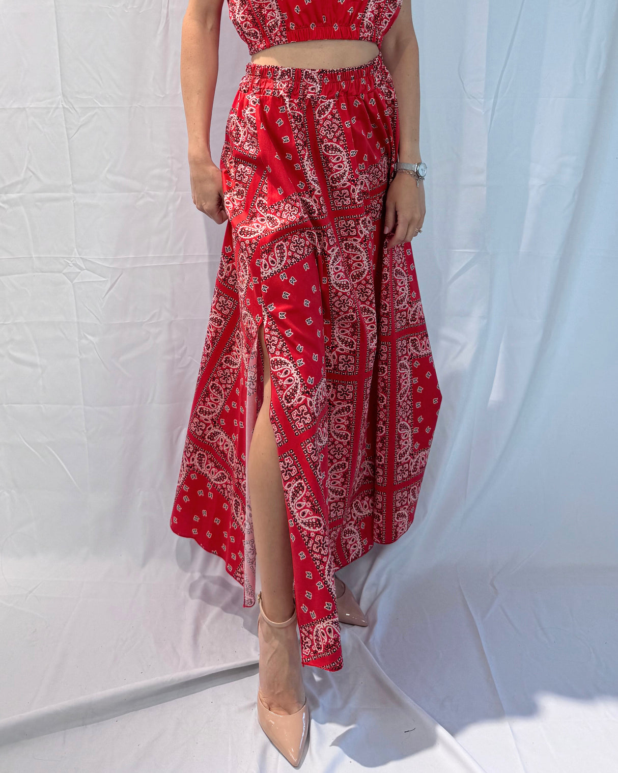 BANDANA PRINT SKIRT