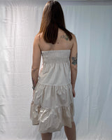 SHORT DRESS WITH INSERTED CUPS-BREAST RING