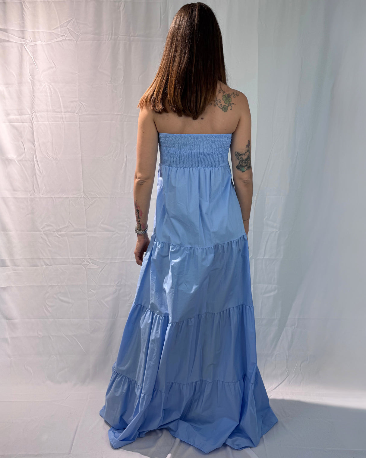 LONG DRESS WITH BREAST RING CUPS