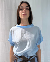 BLUSA MANICA CORTA IN LYOCEL