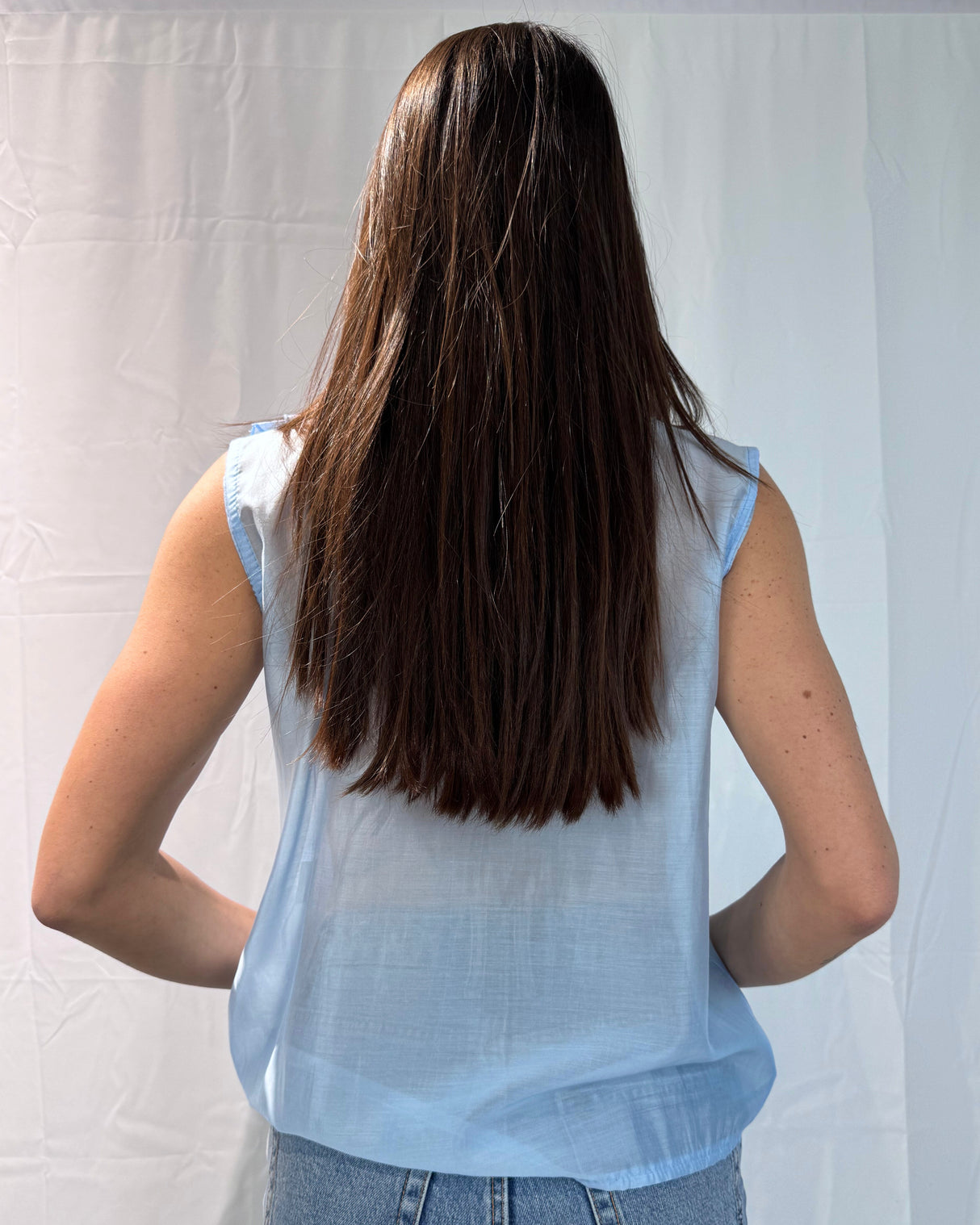 TENCEL ROUCHED TOP