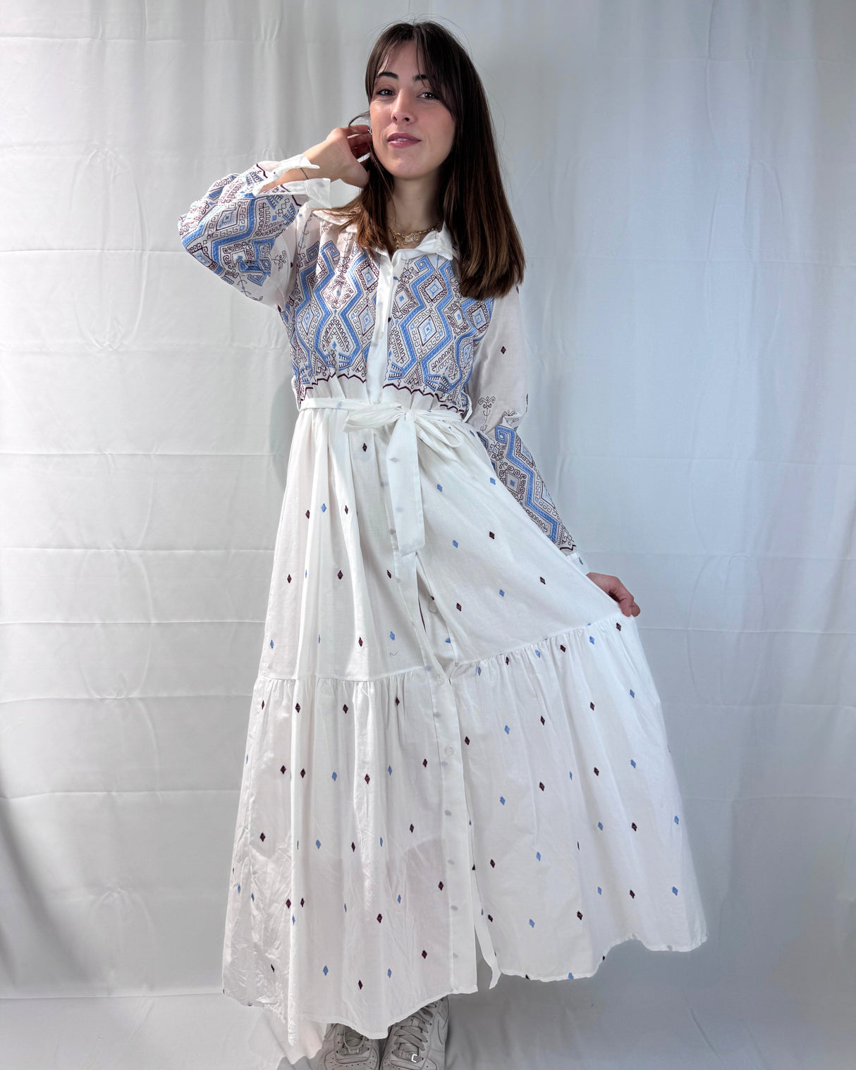 EMBROIDERED DRESS