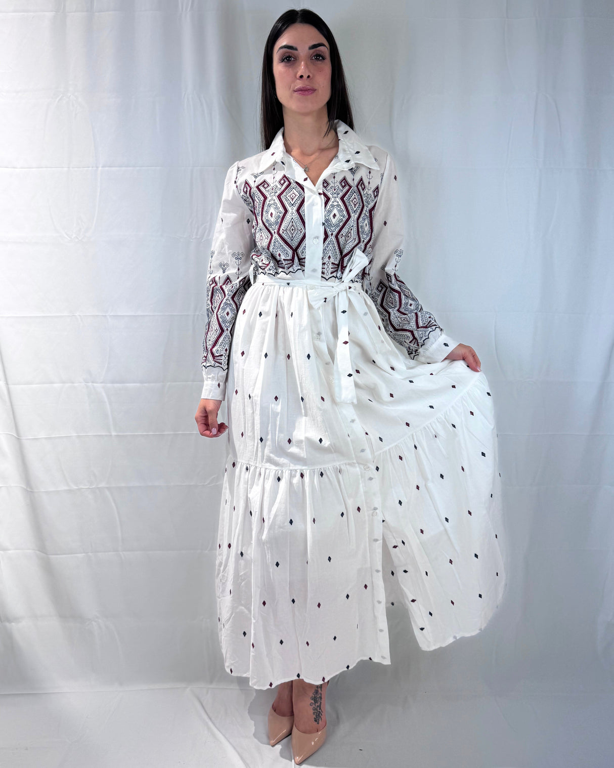 EMBROIDERED DRESS