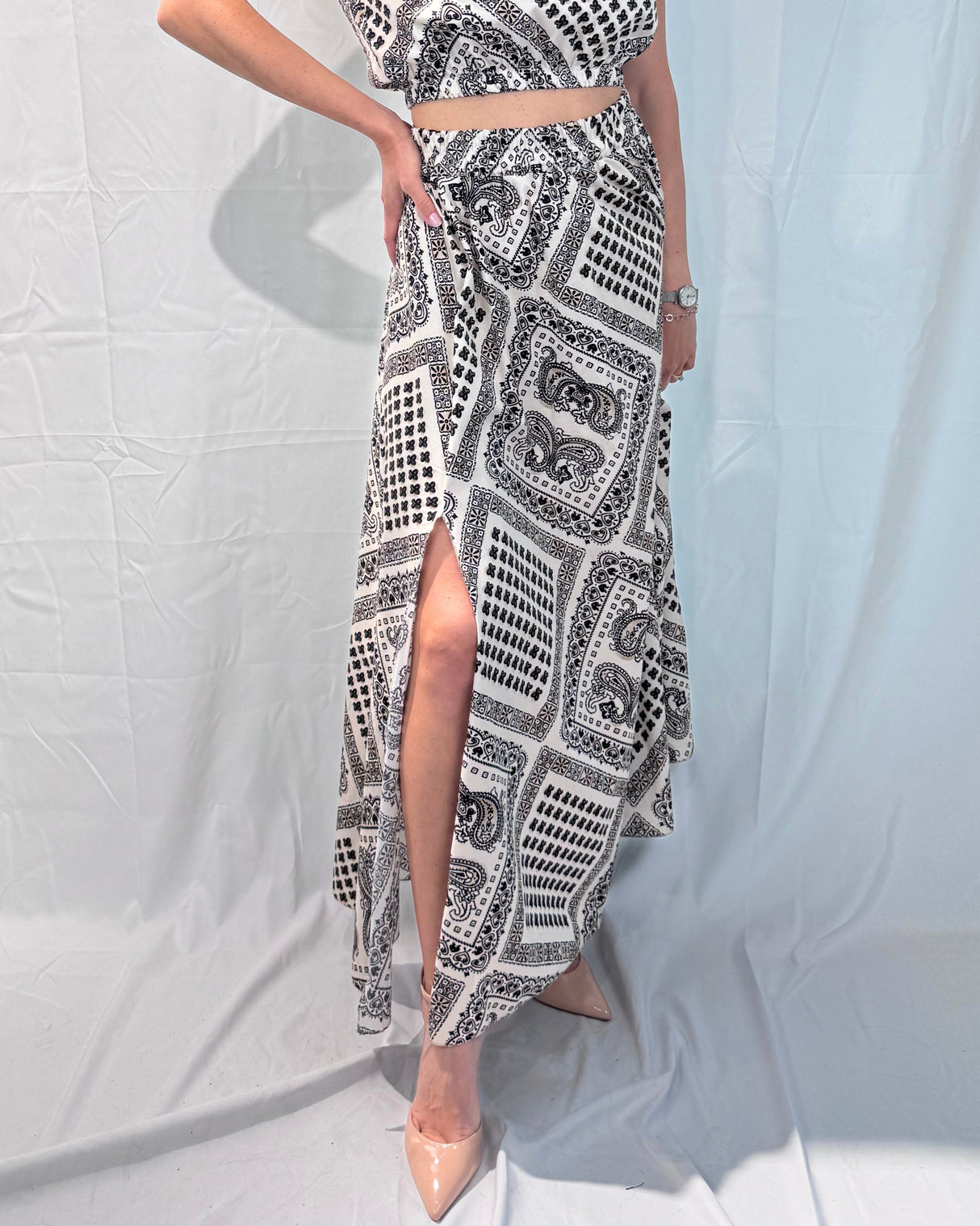 BANDANA PRINT SKIRT