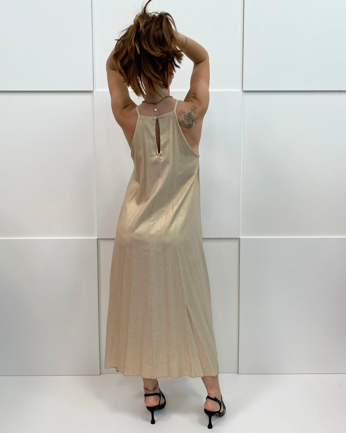 LONG GOLD DRESS