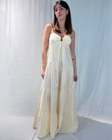 LONG DRESS WITH BREAST RING CUPS