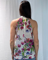 TOP WITH FLOWER PRINT BOW