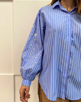 GLITTER SLEEVE SHIRT