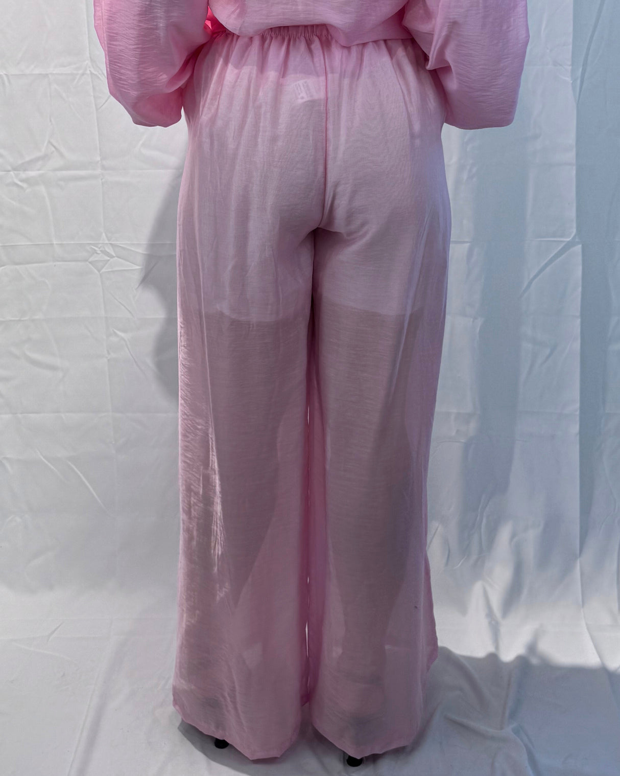 TROUSERS WITH LINEN-TENCEL MIXED SASH
