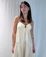 LONG DRESS WITH BREAST RING CUPS